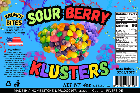 SOUR BERRY Nerd Clusters Freeze Dried