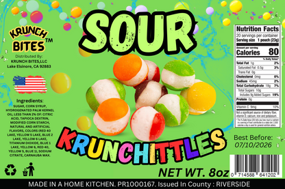 Sour Krunchables Freeze Dried