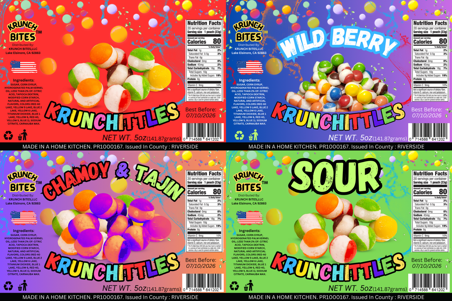 4 Flavors krunchittles